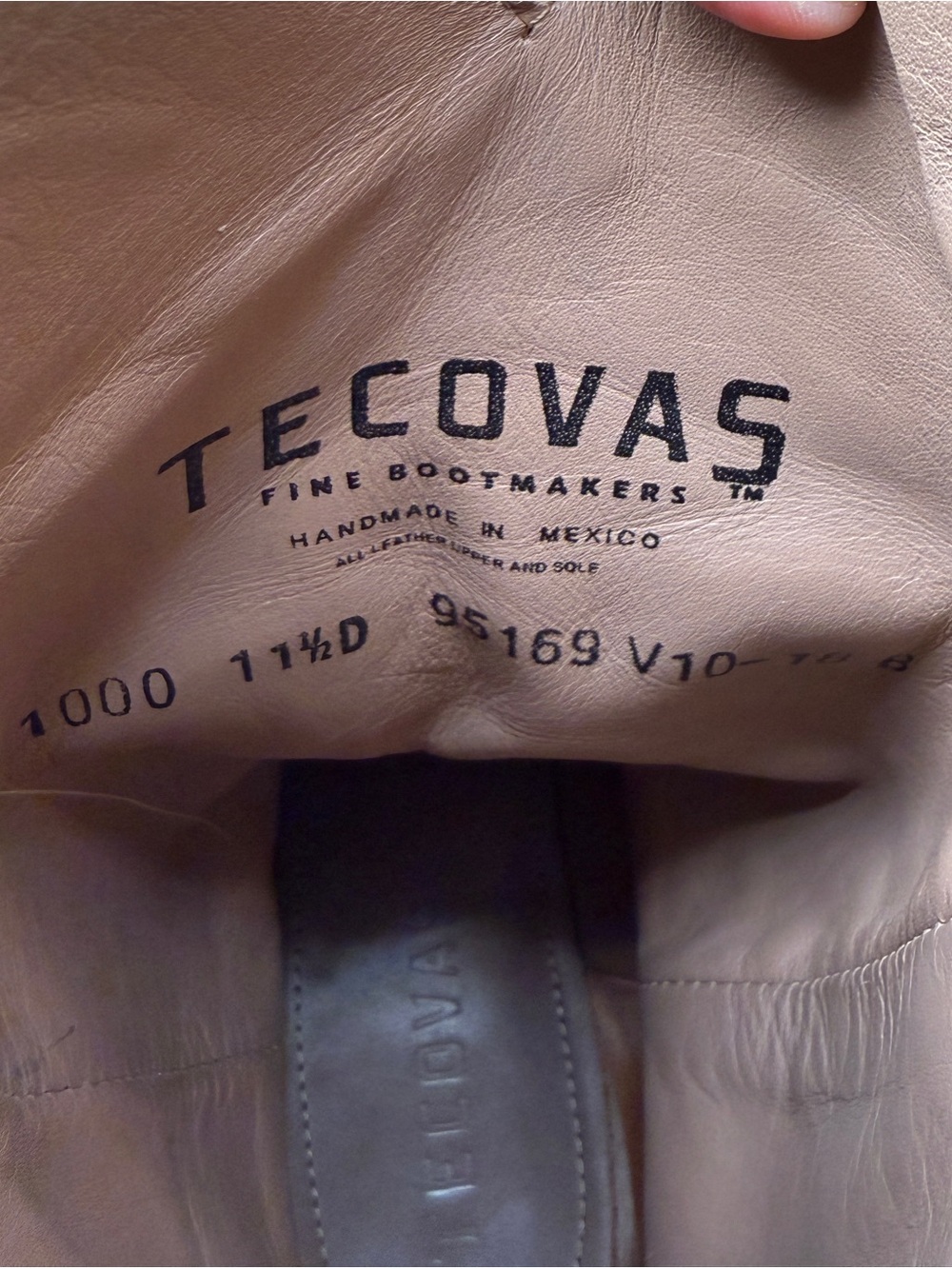 Tecovas The Cartwright Cowhide Cowboy Boots Iced Tea - Picture 5 of 13
